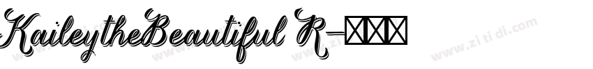 KaileytheBeautiful R字体转换
